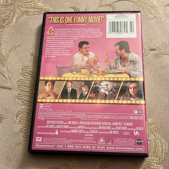 The Birdcage DVD featuring Robin Williams - Picture 2 of 3